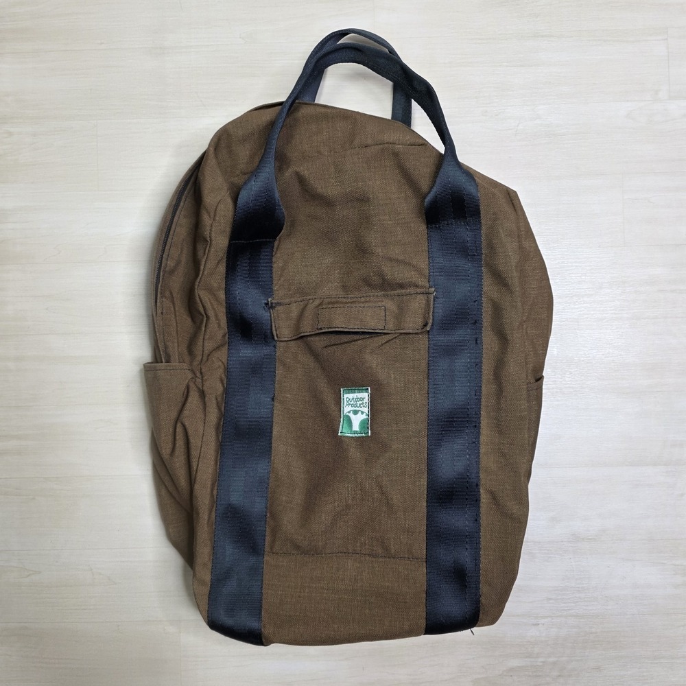 Vintage Outdoor Products Brown Backpack Black Straps Made in USA Hiking Day Pack